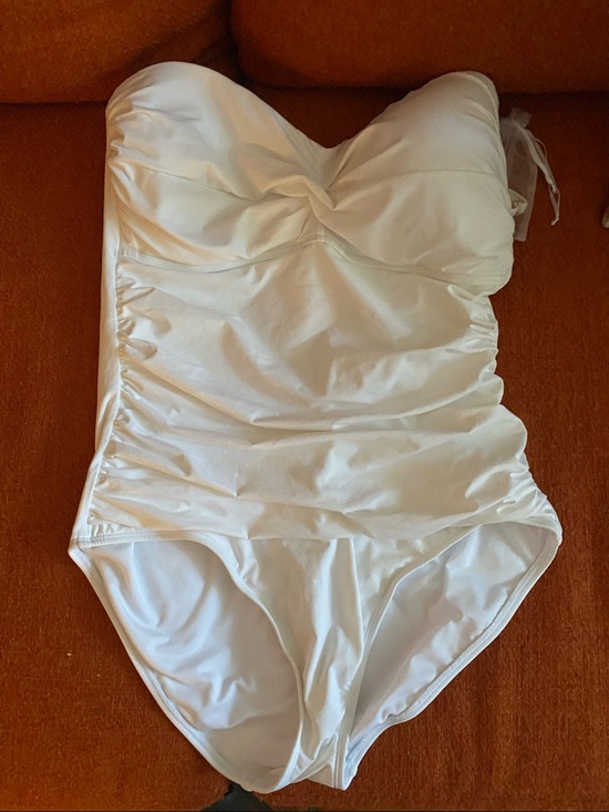 Anne Cole Other - Anne Cole White Strapless One-Piece Swimsuit